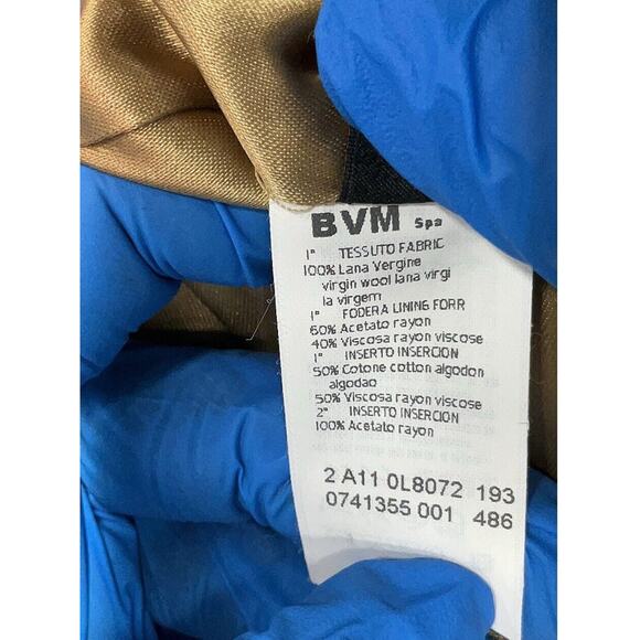 Los Copains Loro Piana Tan Camel Wool Cape Coat Gold Zipper 46 US 16 - Picture 5 of 9